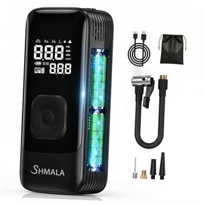Tire Inflator Portable Air Compressor   Cordless Air Compressor with Black