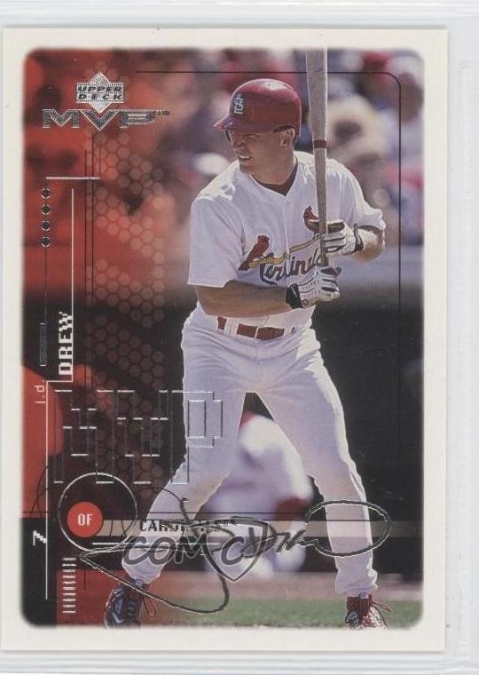 1999 Upper Deck MVP Silver Script JD Drew #170 y0i