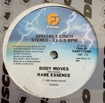 rare essence 12'' body moves     fantasy recs. 1982. SEALED/NEW