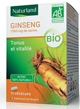 Naturland Gingseng bio Tonus et vitalité