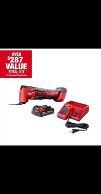 MILWAUKEE M18 18V Lithium-Ion Cordless Oscillating Multi-Tool Kit with One 1.5 A