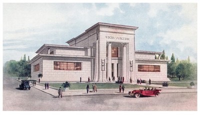 Vintage Postcard Winona Savings Bank Winona Minnesota Early 1900s White Building