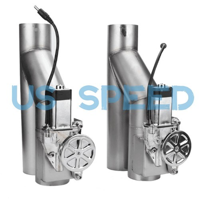 #ad 2PCS Electric Exhaust Valve Kit 2.5quot; Stainless Steel w Y Pipe Adapter $110.89