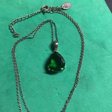 Stauer Green Helen it s Pear Shaped Pendant N...