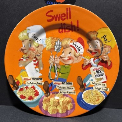 Vintage Kellogg's Rice Krispies Collectable Plate 2006 Swell Dish! Orange