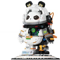 70005 Panda-Raumfahrer-Bausatz Kinder Tier-Astronauten-Modell Weltraum-Spielset