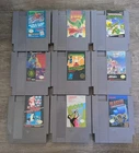 Lot Of 9 Nintendo NES Vintage Cartridge Video Games - Not Working/For Parts
