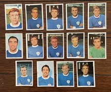 FKS 1968/69 Used Football Stickers Part Team Set - LEICESTER CITY x 14