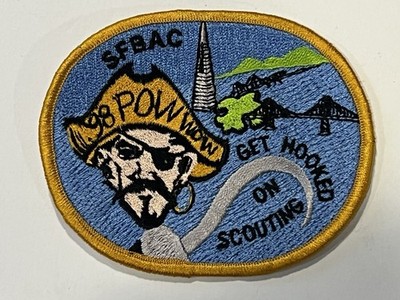 SFBAC  1998 POW WOW / GET HOOKED ON SCOUTING patch - Boy Scout BSA