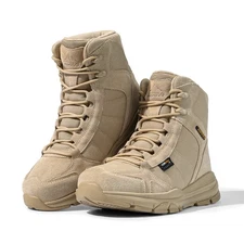 Men's Waterproof Military Tactical Boots Outdoor Work Combat Shoes Size 6.5-14
