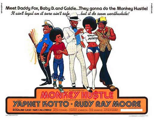 THE MONKEY HUSTLE original 22x28 movie poster RUDY RAY MOORE/ROSALIND CASH  | eBay