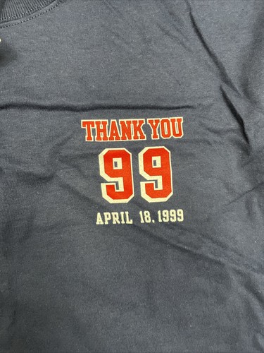 Vintage 1999 WAYNE GRETZKY "99" RETIREMENT PRO PLAYER T-SHIRT Blue Xl - Picture 3 of 8