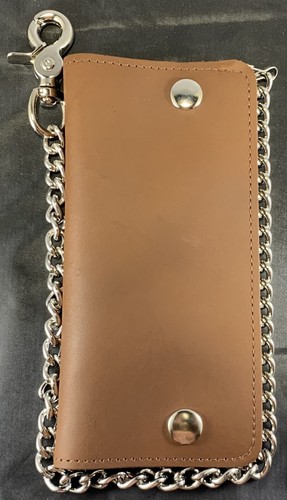 Custom Bikers Long Chain Wallet. MADE IN USA (black or brown) - Picture 7 of 58