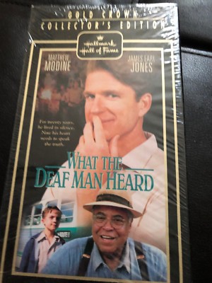 その他 What the Deaf Man Heard [VHS] What the Deaf Man Heard VHS Tape Hallmark Hall of Fame Matthew