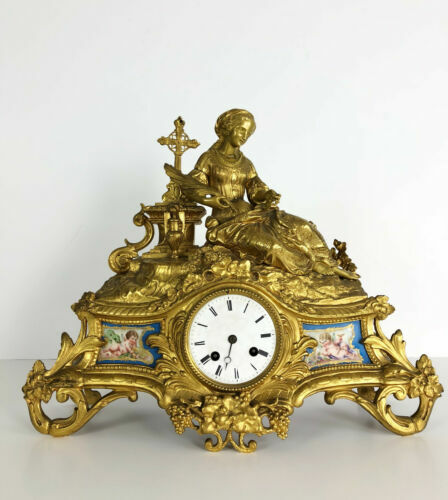 Ancien balancier poids d’horloge en Laiton / HORLOGERIE / VINTAGE