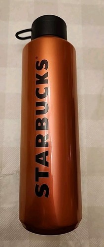 NEW Starbucks Shiny Copper Plastic Water Bottle