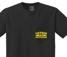 Mens Pocket T-shirt - Vietnam Veteran Tee Shirt Clothing Apparel Gifts