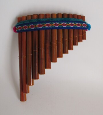 13 Pipes Pan Flute For Beginners Traditional Peruvian Musical Instrument #542