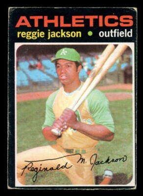 1971 TOPPS OPC O PEE CHEE BASEBALL 20 REGGIE JACKSON HOF VG-EX Oakland Athletics