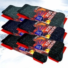 6 Pairs Mens Heavy Duty Winter Warm Thermal Heated Sox Boots Socks Size 10-13
