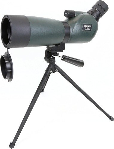 Carson Everglade HD Cannocchiale Impermeabile 15-45x60mm – Con Treppiede Da Tavolo, Prisma BaK-4, Lenti Multistrato, Ideale Per Birdwatching