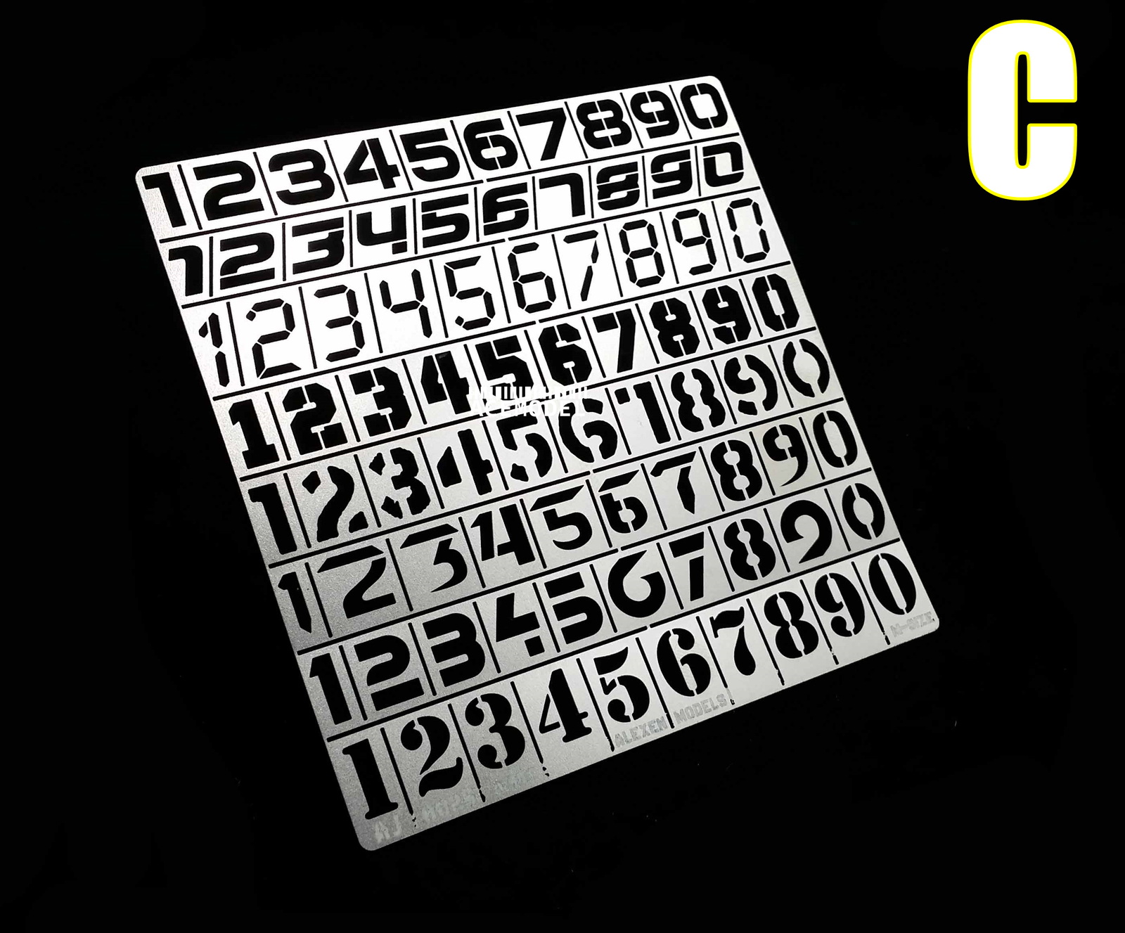 Numbers&letters Stencil Leakage Spray Template For 1/35 1/100 Models