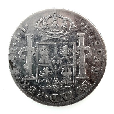 Mexico 1819 MoJJ Silver 8 Reales Under Spanish King Ferdinand VII
