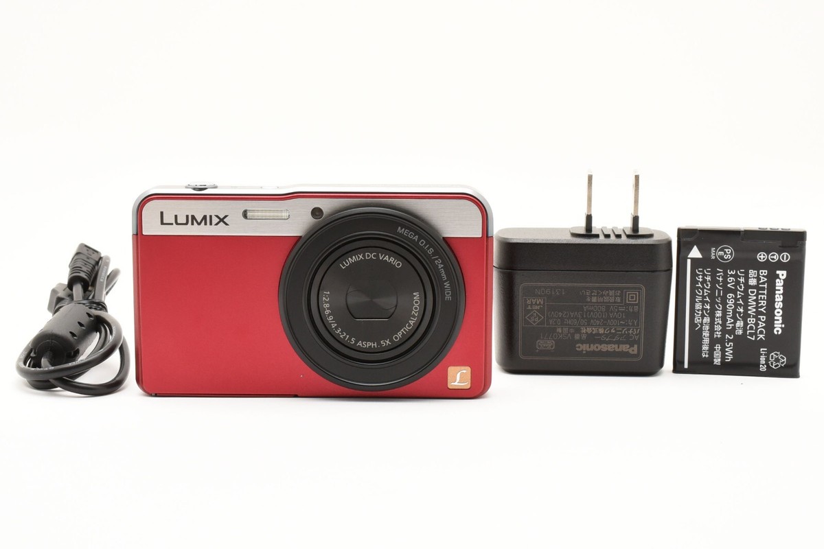 Panasonic Lumix DMC-XS3 Compact Digital Camera Red [Exc++]