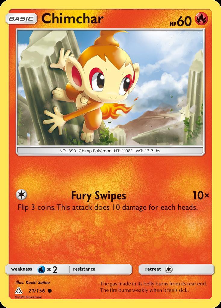 Pokemon Chimchar (21/189) Ultra Prism LP
