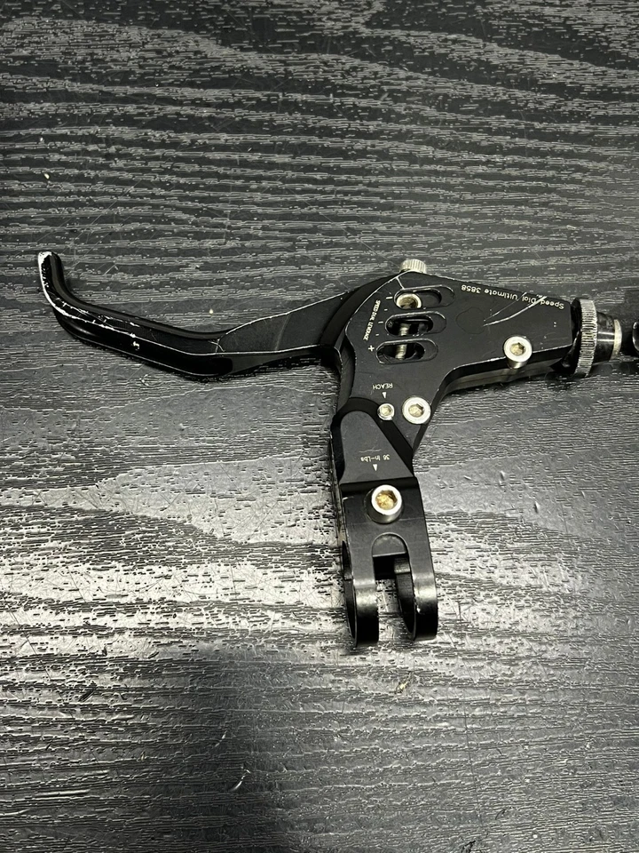 Alavancas de freio AVID Ultimate discagem rápida preta alavancagem Ops Research - Imagem 3 de 4