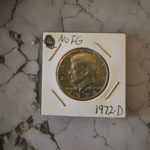1972-D No FG initials Error Kennedy Half Dollar - Picture 4 of 6