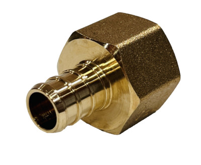 (25) 1/2'' PEX x 1/2'' Female NPT Brass Crimp Adapter Fitting   Lead-Free