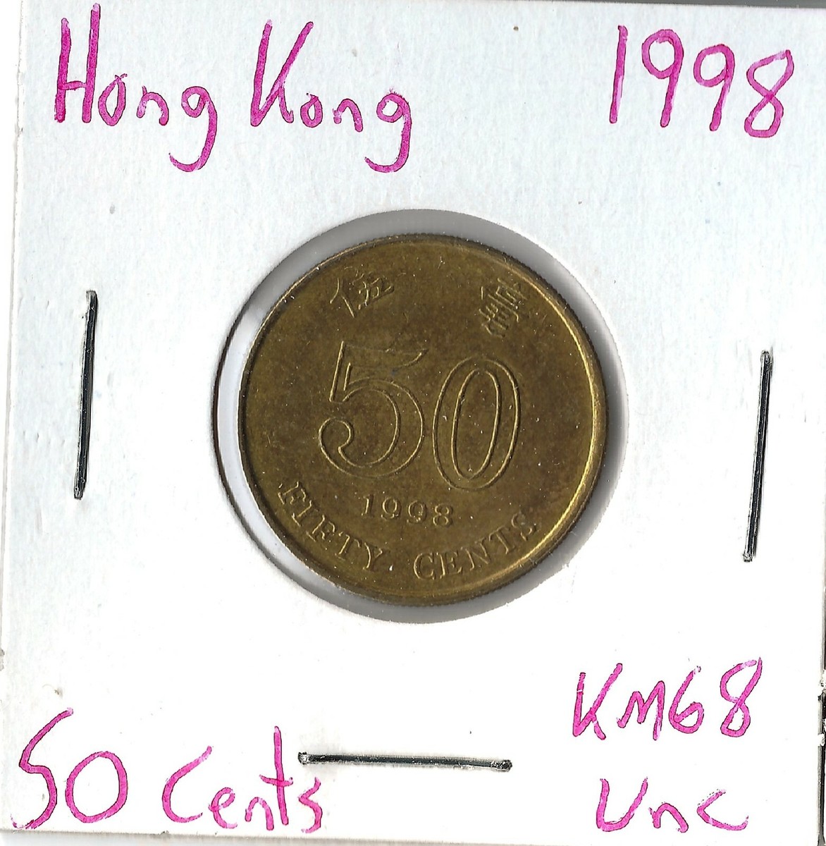 Coin Hong Kong 50 Cents 1998 KM68 | eBay