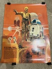 Vintage 1977 STAR WARS R2-D2, C-3PO poster #2 Of 4 BURGER CHEF & COKE 18"x23.5"