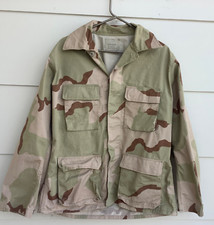 Military Coat Combat Jacket Desert Camo BDU Mens Medium