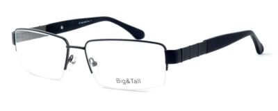 Calabria Optical Designer Blue Light Blocking Glasses Big&Tall Style 11 in Black