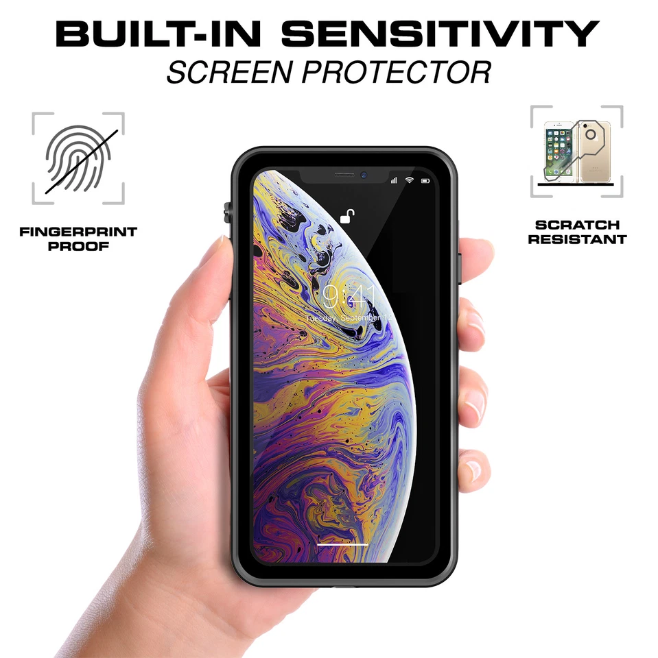 Waterproof Case Shockproof Dirtproof Life Cover For Apple iPhone Xs Max Xr X - Image 3 of 4