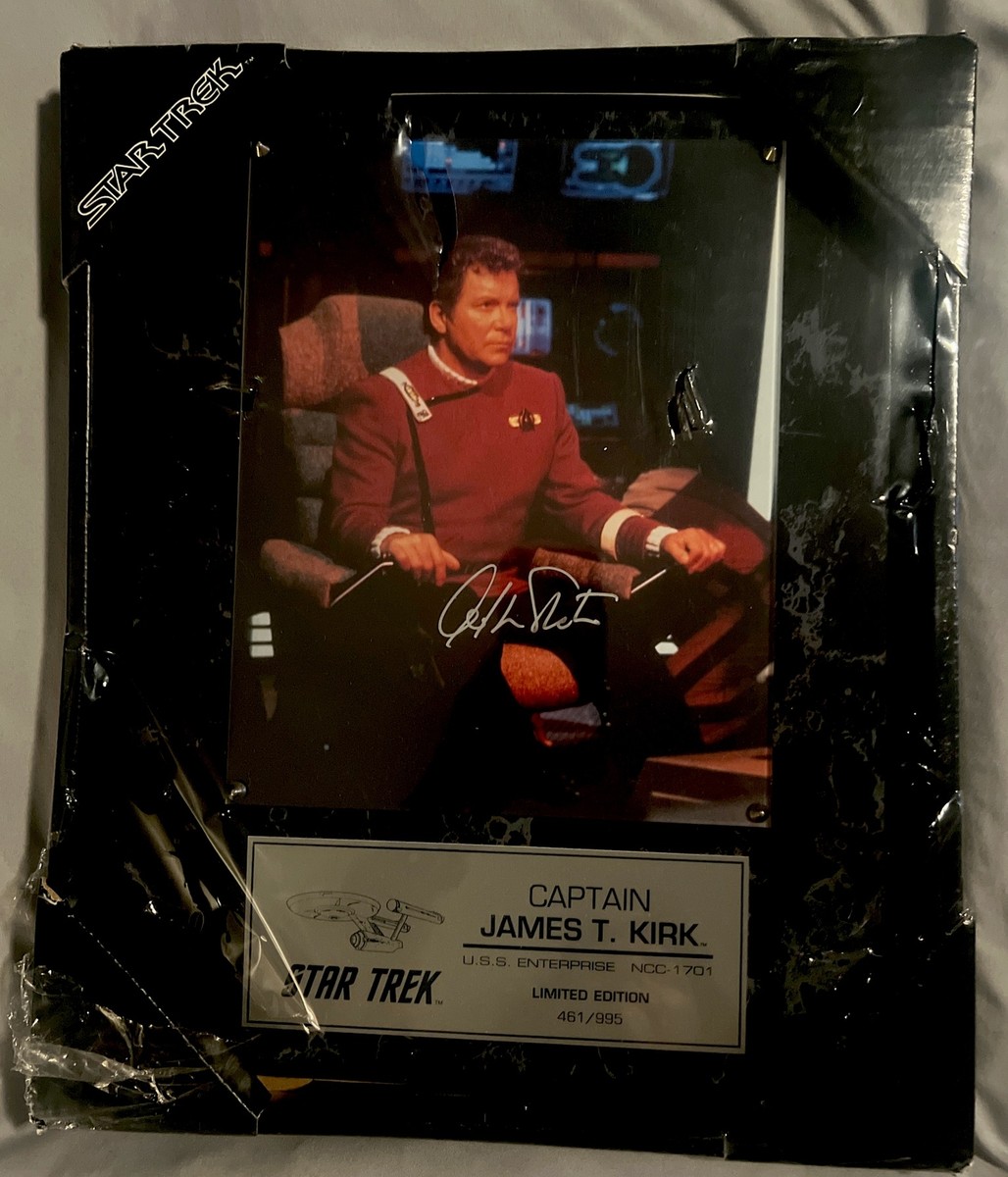 Star Trek James T. Kirk William Shatner signed plaque | eBay