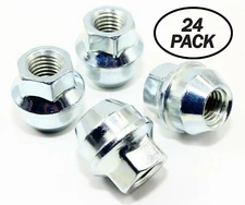 24 14x2.0 13/16 30mm OEM Open End Chrome Factory Style Lug Nuts Ford F-150 