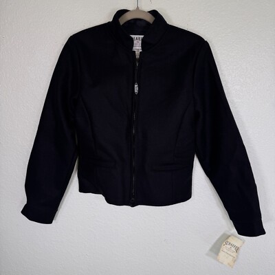 Schaefer Outfitter Jacket Womens Small Equestrian Riding Rodeo Wool Blend Zip Up