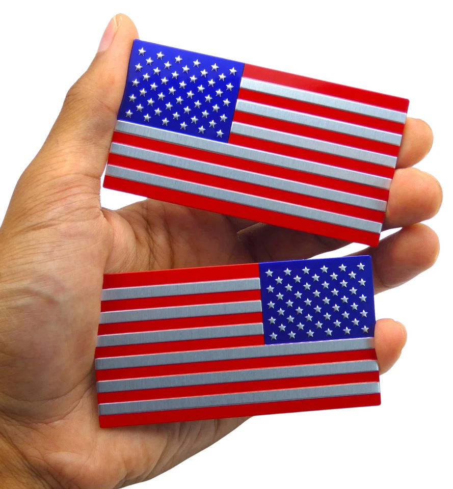 Алюминиевая наклейка с американским флагом набор зеркал для внедорожника, автомобиля, грузовика - Изображение 2 из 4