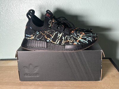 Adidas Men's NMD_R1 Primeknit G57941 Black/Multicolor SZ Brand
