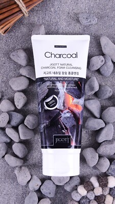 [Jigott] Natural Charcoal Foam Cleansing - Official K-Beauty