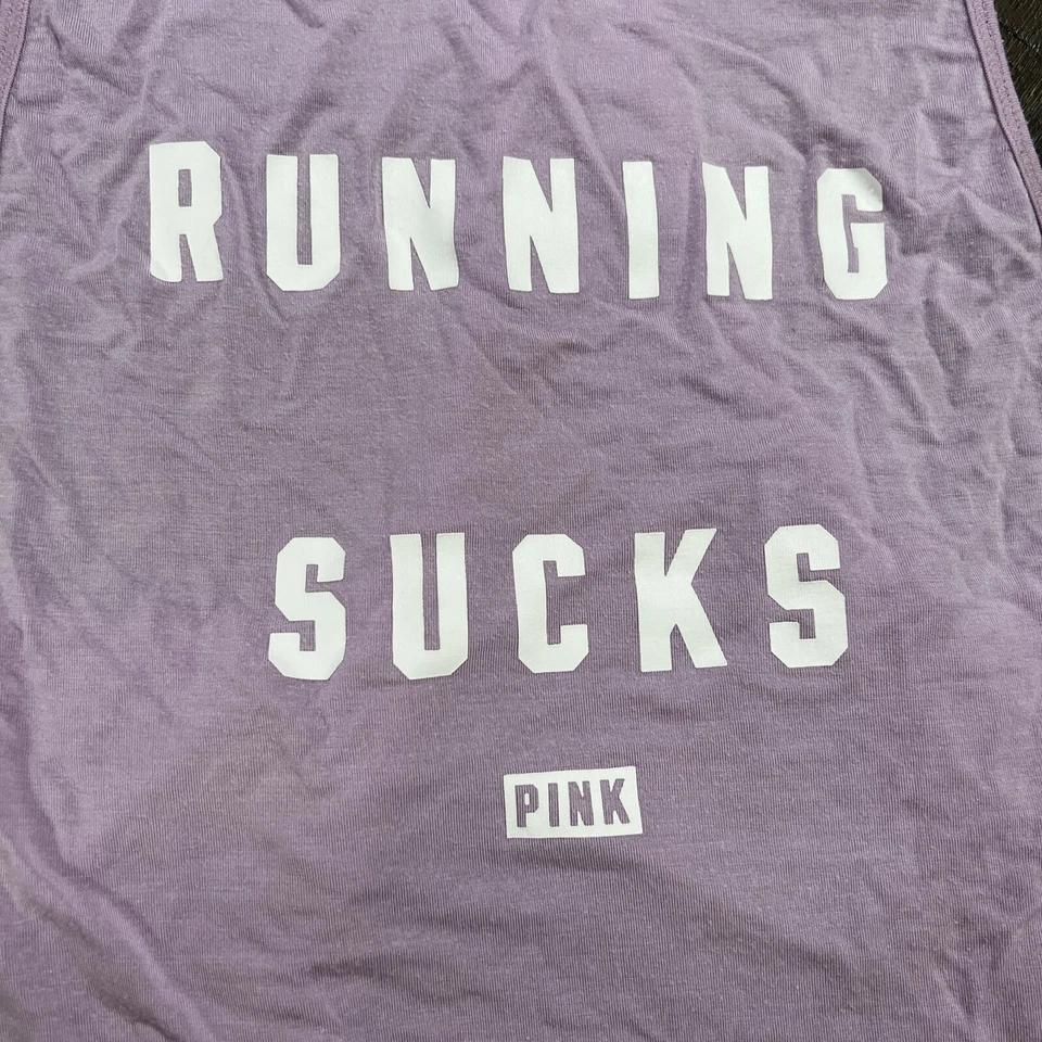 Camiseta sin mangas ROSA para mujer ropa deportiva S lila púrpura súper suave para correr Foto 2 de 4