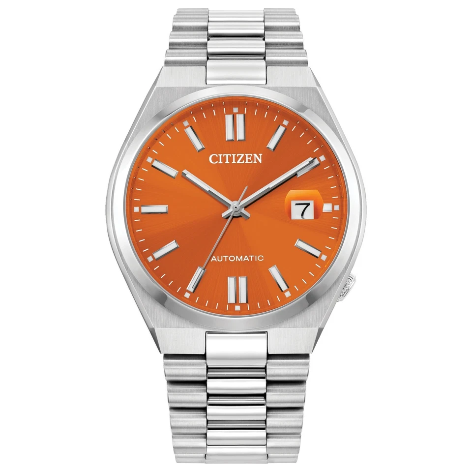 Citizen Men's Sport Luxury Calendar Automatic Silver Watch 40 MM NJ0151-53Z