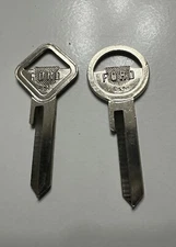 2 NOS ORIGINAL OEM FORD KEY BLANKS 1952-1954 H13  & H14
