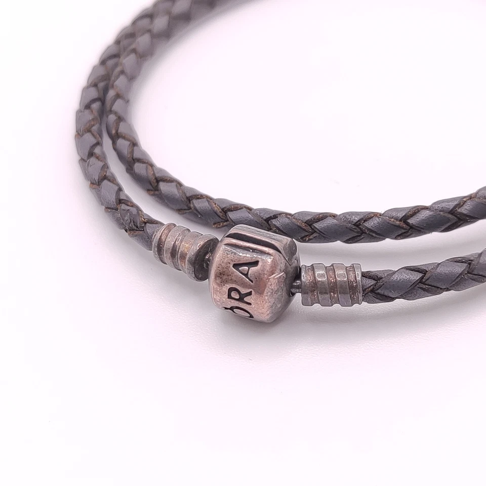 ⭐ Pandora 925 Armband Band Armreif Perle Halskette Collier Kette Silber 078 ⭐ - Bild 2 von 2