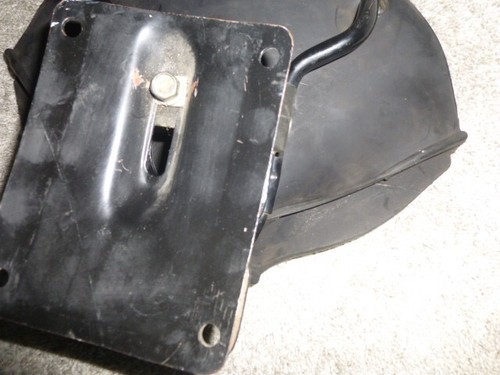 Vintage Motorcycle Tractor Saddle Seat German BMW Military Style Frame & Bracket - Picture 15 of 24