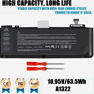 A1322 Replacement Battery For Apple MacBook Pro 13''A1278 Mid 2009 2010 2011 2012