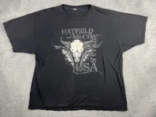 Vintage Hatfield McCoy Shirt Mens 2XL Alstyle 90s Trails Crew Skull